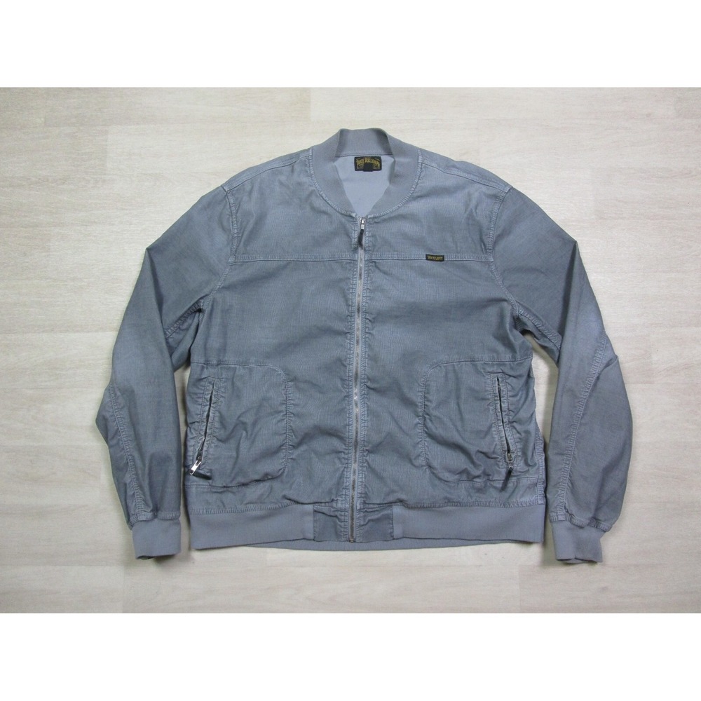 True Religion Woman's‎ Jacket (3XL) Micro Corduroy Gray TR Lightweight Designer